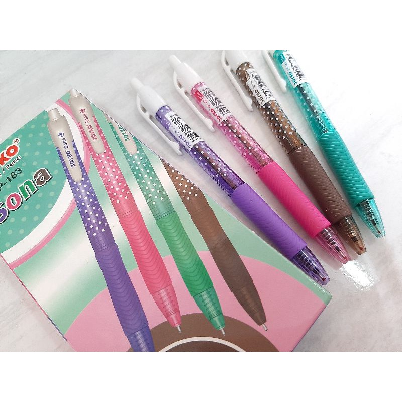 

PEN BP 183 SONA JlHITAM JOYKO SATU PAK ISI 12PCS