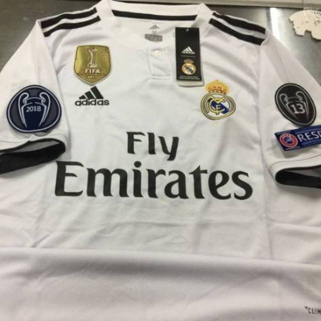 JERSEY REAL MADRID HOME FULL PATCH