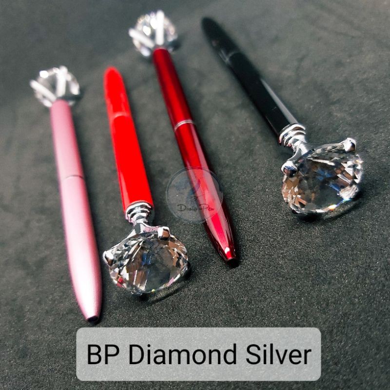 

Pen Metal Fancy Premium BP Diamond Silver, Ballpen Besi Elegan, Bolpoin Unik, Pena Cantik