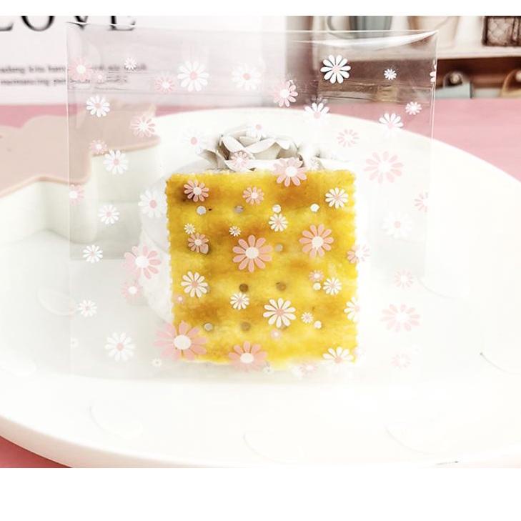 

100 pcs Plastik Cookies Permen Kue Fancy Coklat 10x10 Sweet Daisy