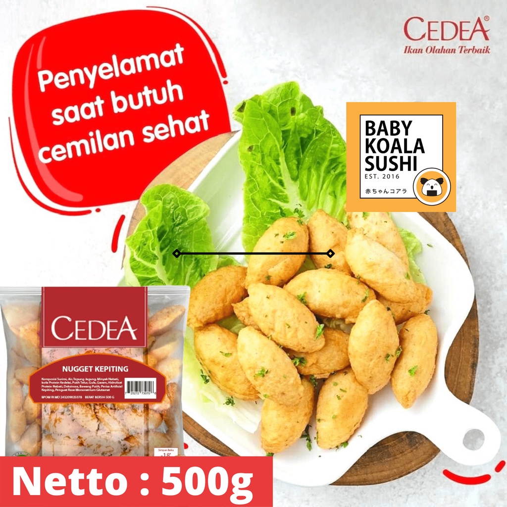 

CEDEA Crab Nugget Kepiting 500 g Halal