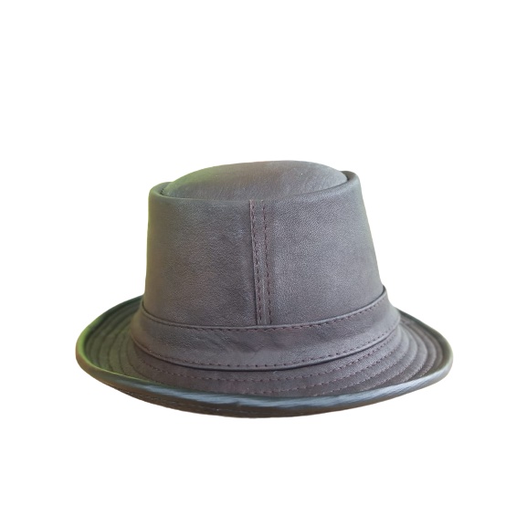 Topi Tompi Kulit Asli - Laken Pria Kulit asli Garut