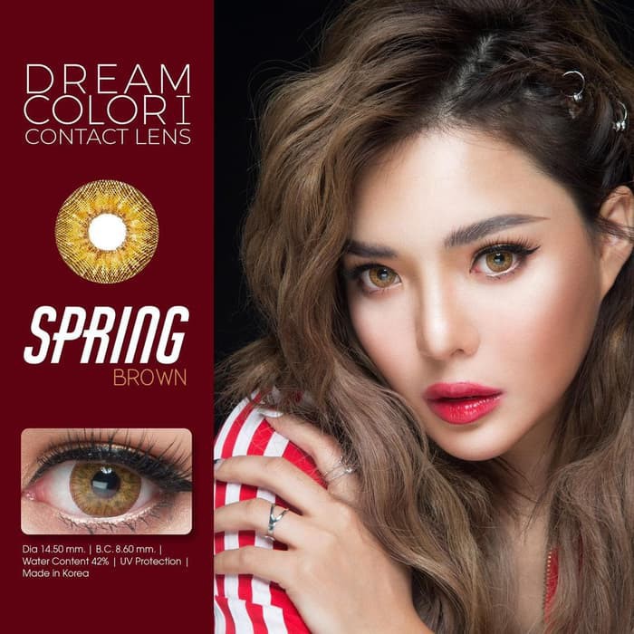 Softlens Spring by Dreamcolor1 DC1 Gray Brown Normal Minus kontak Lensa botol