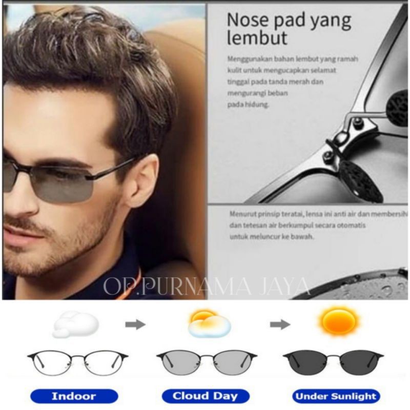 KACA MATA HITAM PRIA