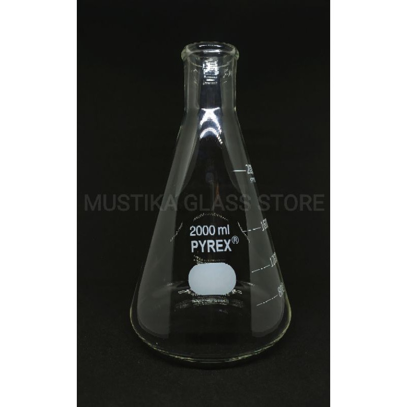 Erenlenmeyer flask 2000ml - 2000 ml pyrex
