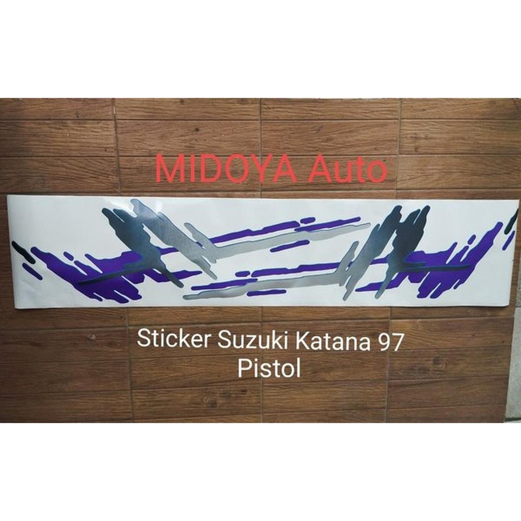 stiker / sticker body katana pistol tahun 97 #midoyaauto Terjangkau