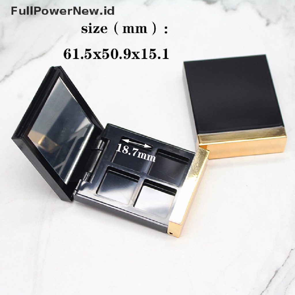 (Full) Palet Eyeshadow / Lipstick / Blush On Kosong DIY Dengan 4 Sekat