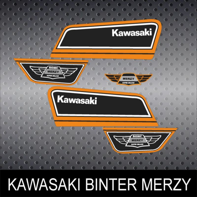STIKER STRIPING DECAL MOTOR KAWASAKI BINTER MERZY