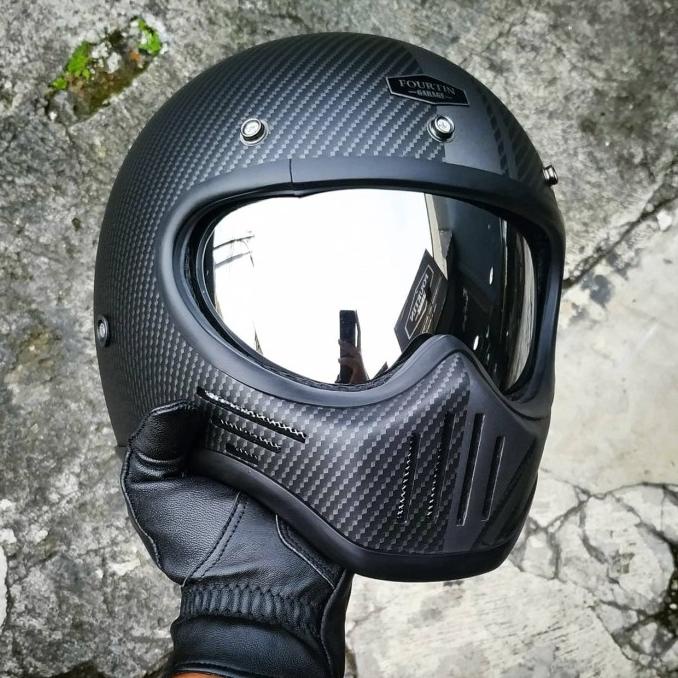 Helm Custom Bandit M30 CARBON - Fourtin Garage Termurah