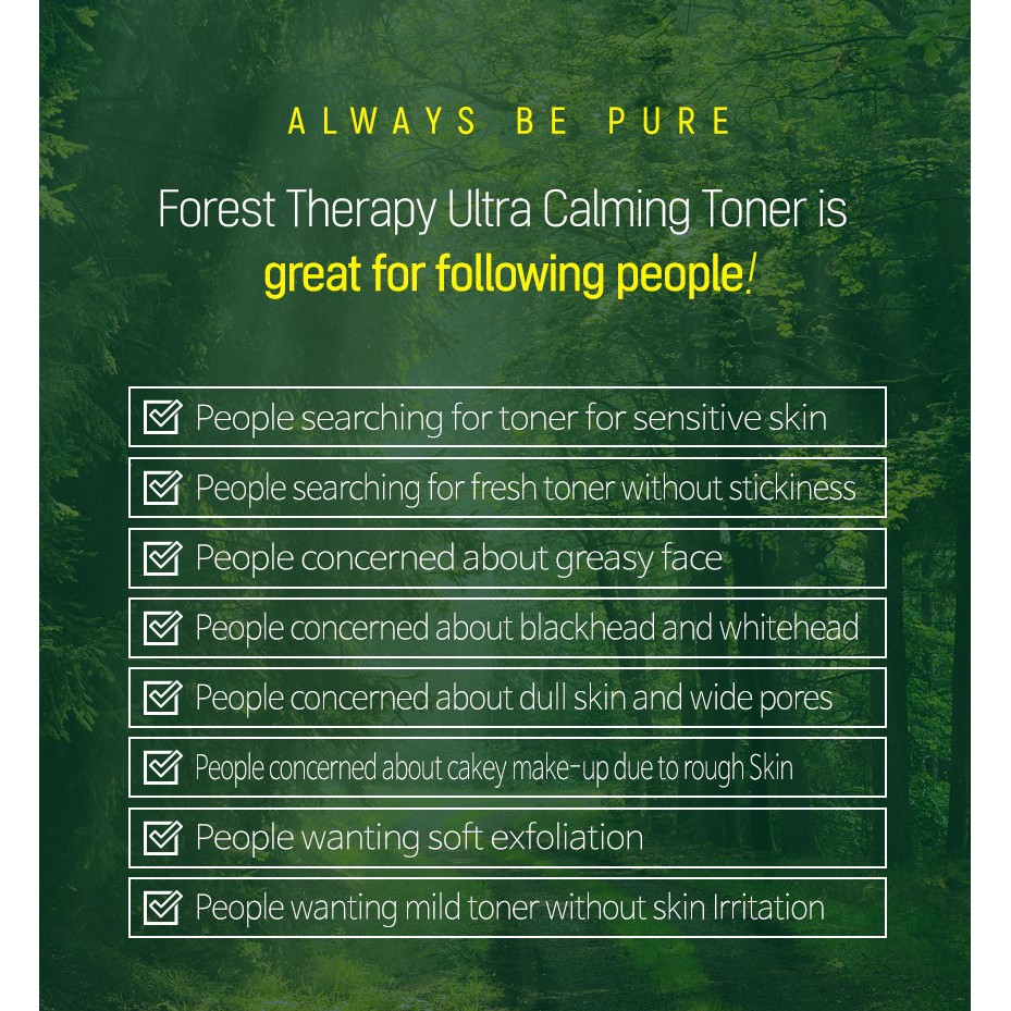 ALWAYS BE PURE - Forest Therapy Ampoule 50 ml + Cream 50 ml ( PAKET 2 ITEMS )