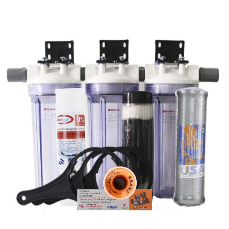 Filter Air Sumur Zat Besi 3 Tahap Catridge 10"