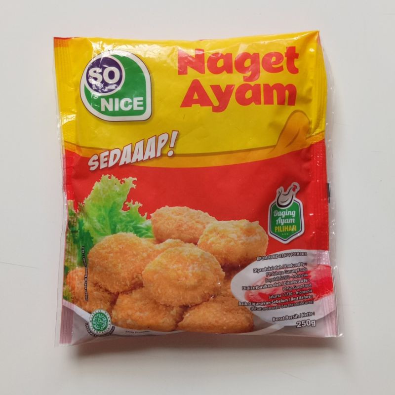 

Nugget Ayam Sedap So Nice 250gram