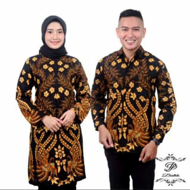 Batik Couple Atasan Sarimbit Batik Tunik Seragam Batik Keluarga Baju Guru Modern