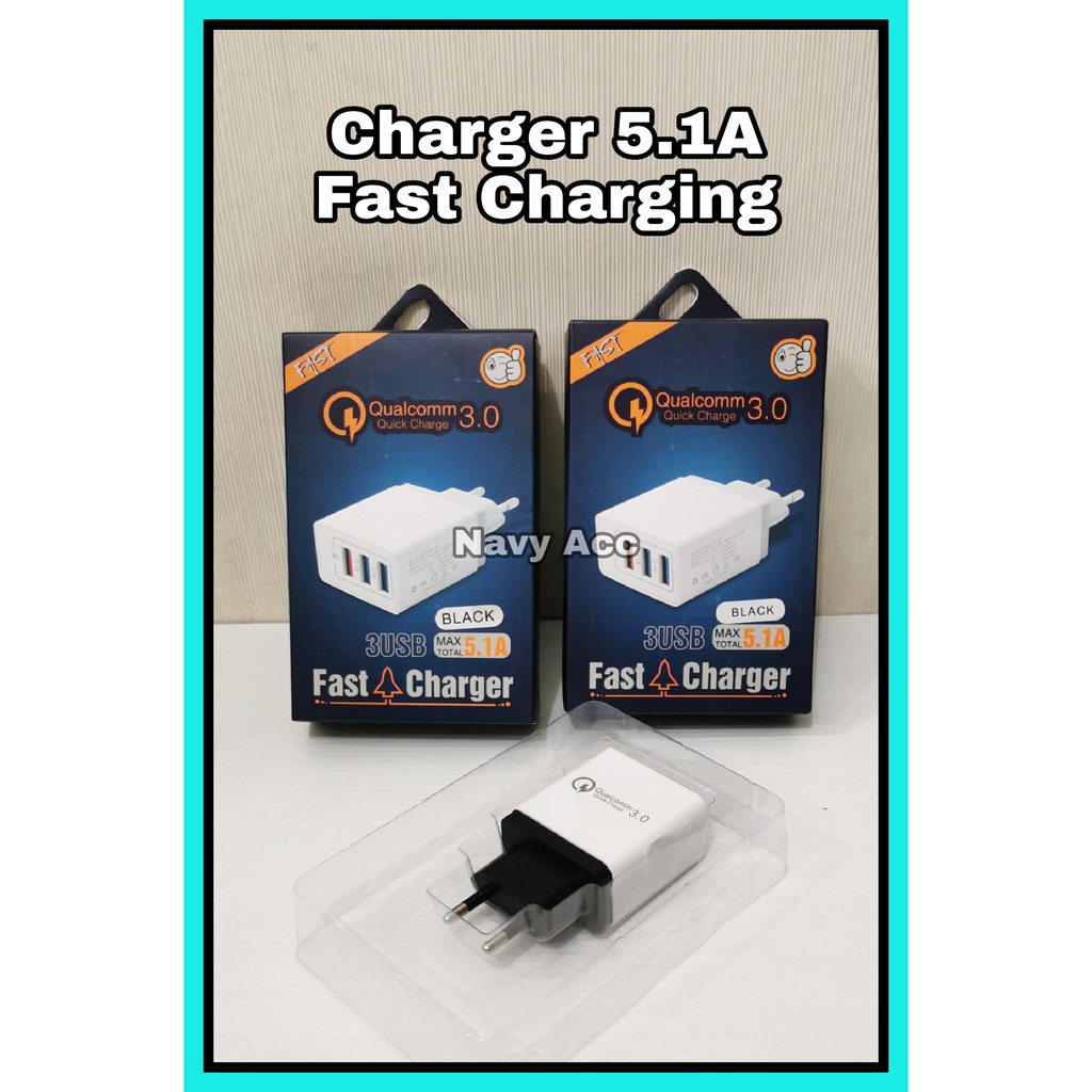 NA - Charger Quick Charge 3 Usb Qualcomm Fast Charging 5A Cj01
