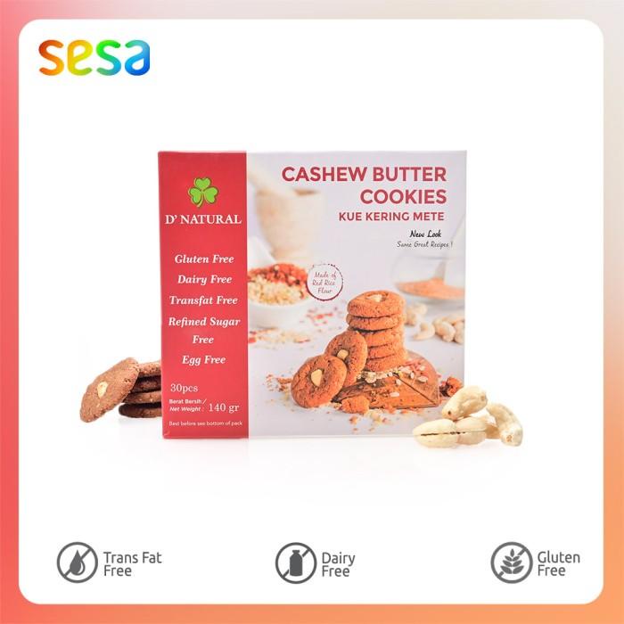 

D'Natural Cashew Butter Cookies 140 gr Best Seller