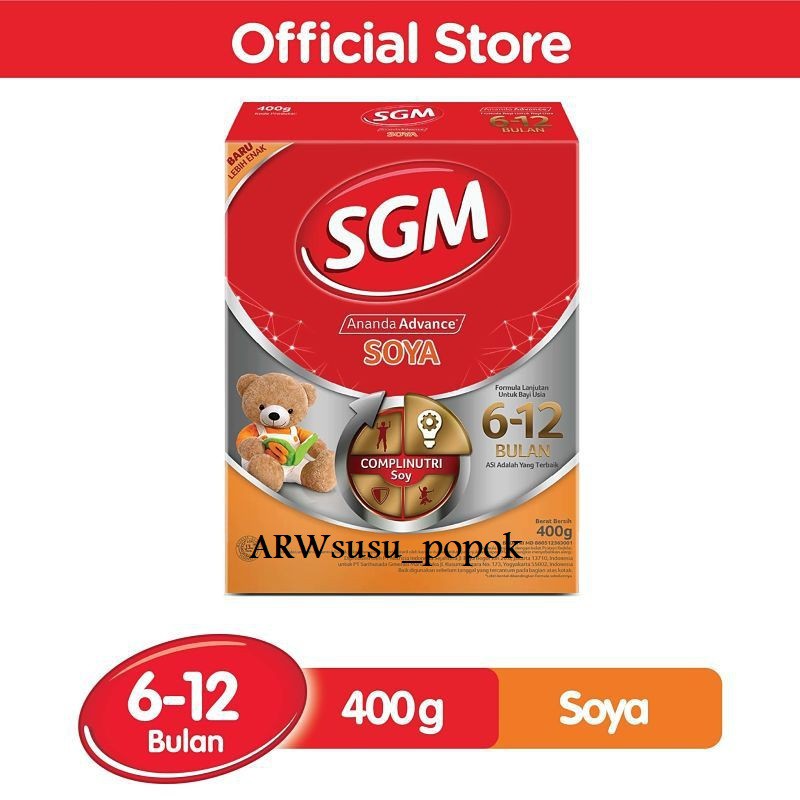 SGM Soya 6-12 Bulan 400gr