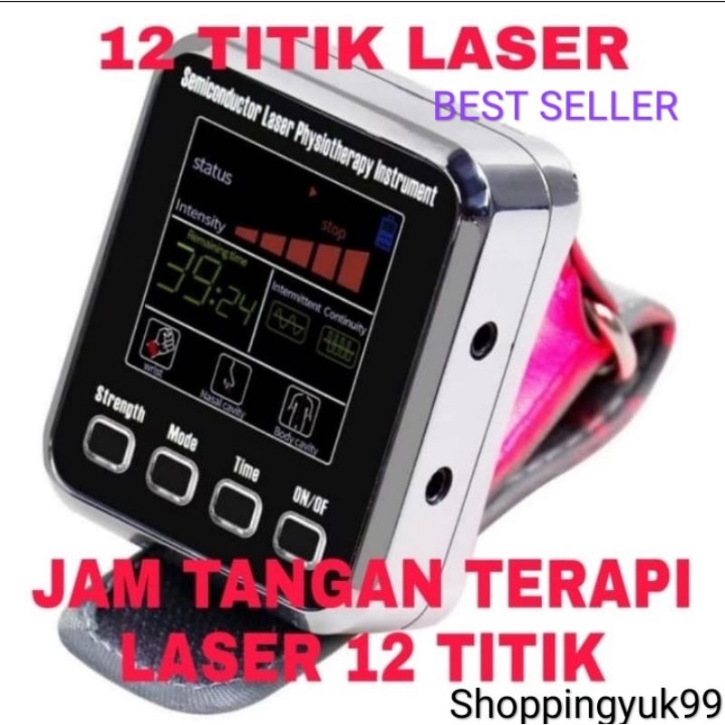 Jam Tangan Terapi Laser Kesehatan  12 titik untuk Diabetes Kolesterol Produk Best
