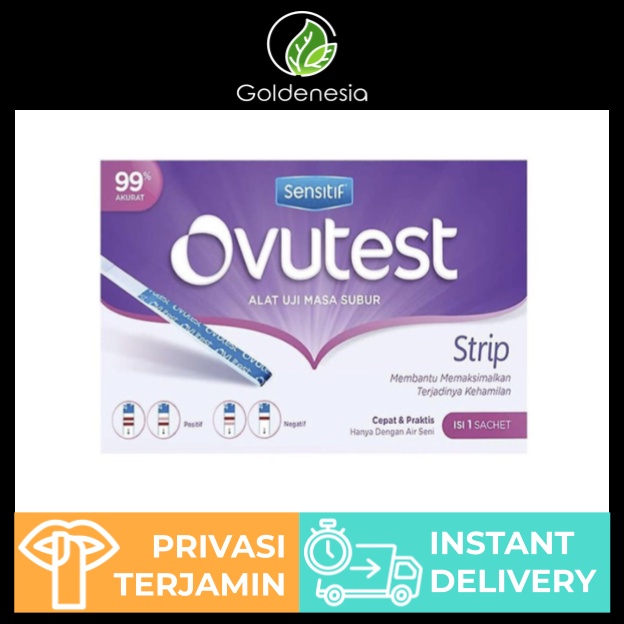 Ovutest Alat Tes Masa Subur Test Strip / Hamil / Kewanitaan / Aman Akurat dan Sensitif / Menstruasi