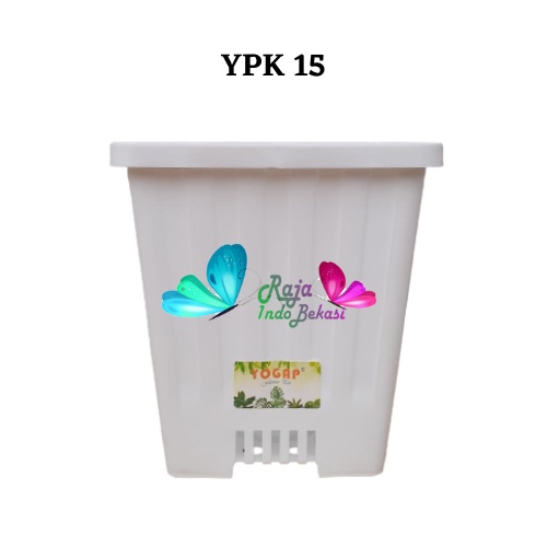 Pot Yogap Kotak 15 Putih