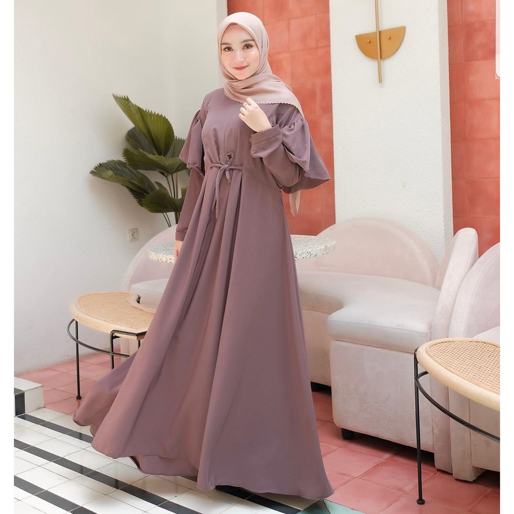 Mauren Dress Baju Gamis Muslim Terbaru Gaun Remaja Termurah