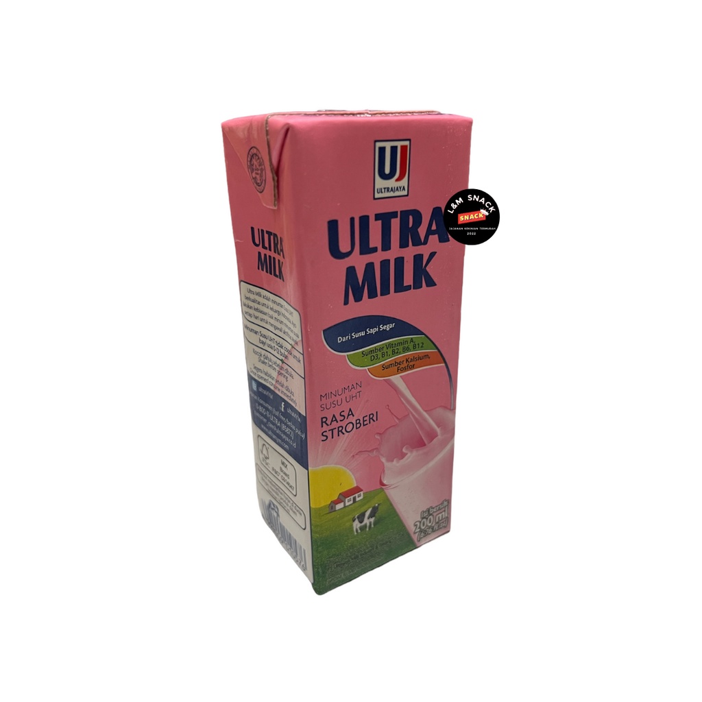 Susu Ultra Milk UHT Ukuran Kecil/Sedang/Besar