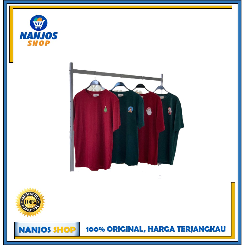 Tshirt Polos / Tshirt Polos with Patch / Kaos Polos dengan Patch Edisi Natal / Baju Tshirt