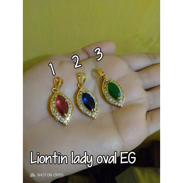 liontin batu lapis emas18k