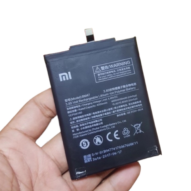 ( COPOTAN)Battery Batre Baterai ORI 100%  BM47 Xiaomi Redmi 4X - 3S - 3 PRO BM47 ORIGINAL