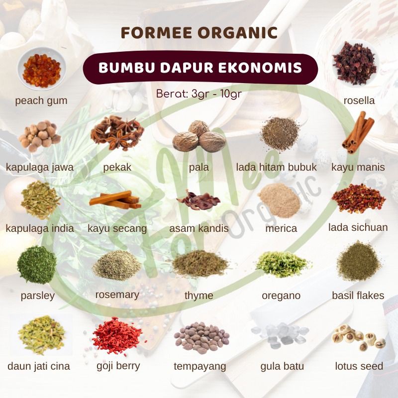 

[Sachet] Aneka Bumbu Dapur Kualitas Premium / Thyme / Rosemary / Pekak / Kapol / Oregano / Parsley