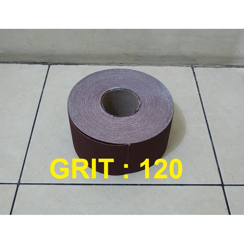 Amplas Roll Meteran - Belt Sander Grit 120 Panjang 1 Meter