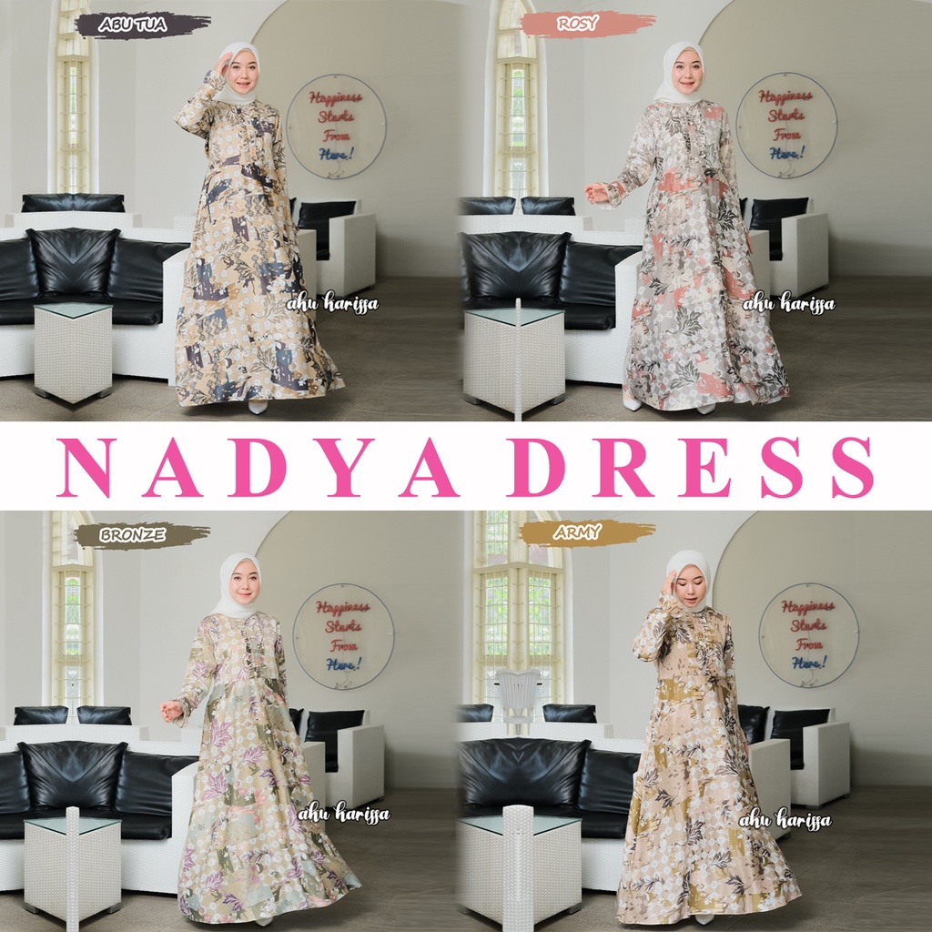 Nadya Dress Ori Aku Karissa Bahan Dior Silk