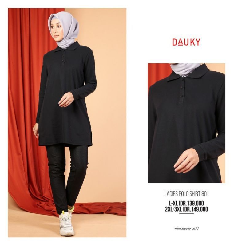POLO SHIRT HIJAB DAUKY TUNIK LADIES POLO SHIRT