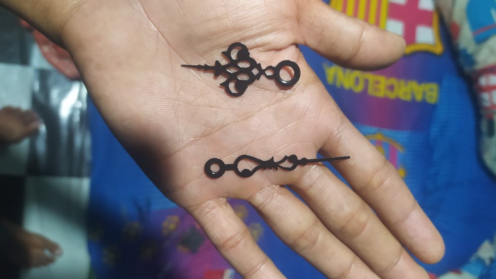Jarum Jam Dinding Ukir Pendek Ecer Murah