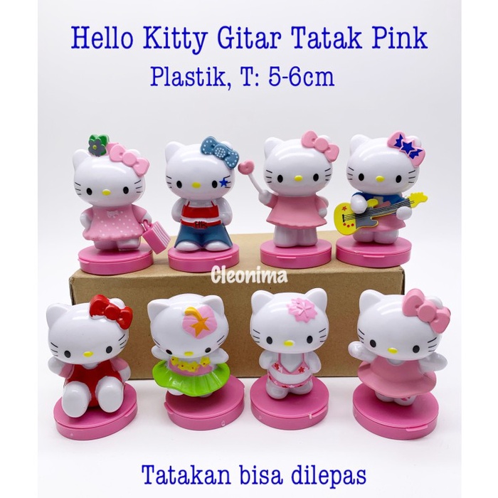 

Jual Figurin/Topper Kue/Mainan Anak Hello Kitty Tatak Pink 8Pcs