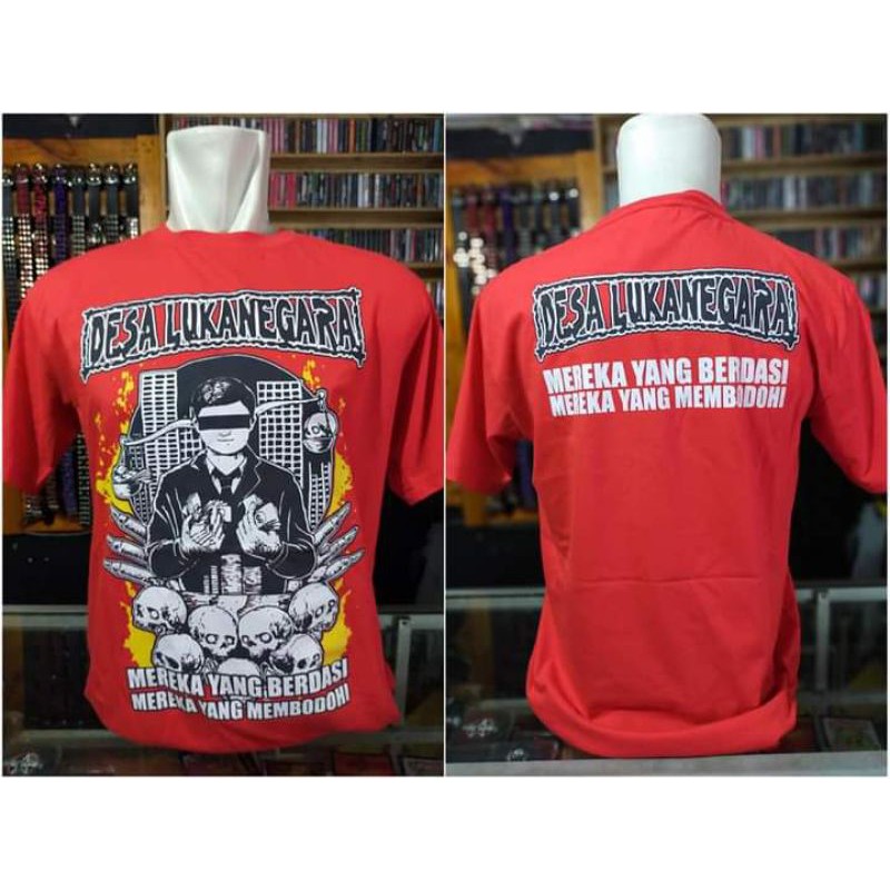 KAOS PUNK MURAH| KAOS BAND LOKAL DESA LUKANEGARA