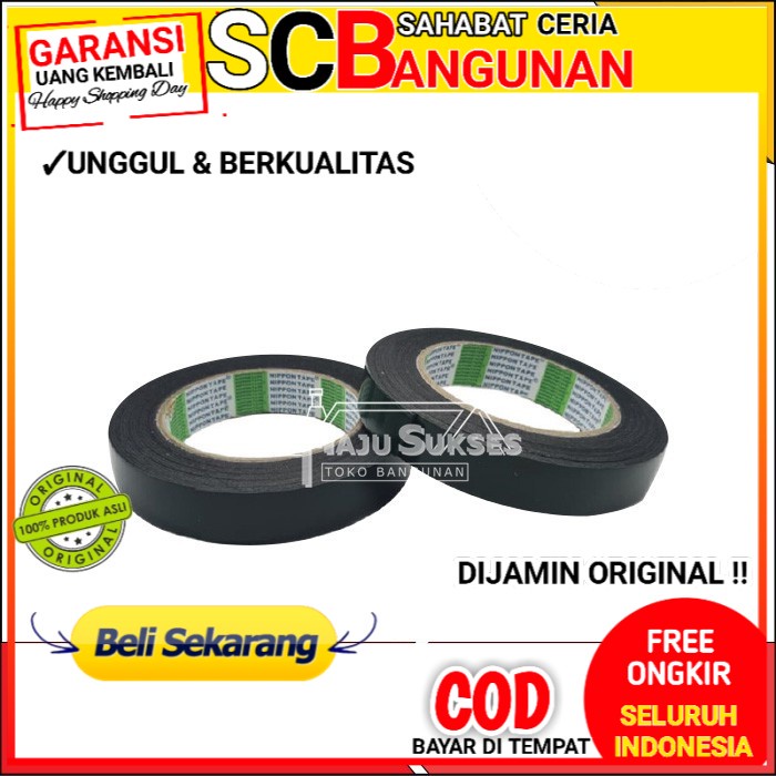 

Isolasi Solasi ban Double Tape Foam hijau 1" inch Nippon Tape 1