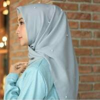  ORGANZA CREPE PREMIUM jilbab pesta wisuda kondangan 