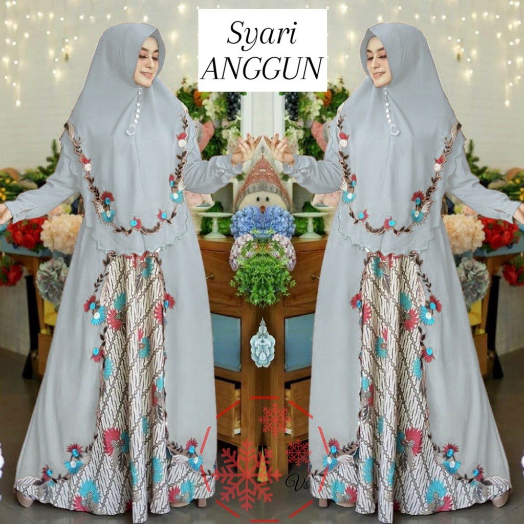 SYARI ANGGUN BATIK PREMIUM LD110cm / BUSANA GAMIS WANITA MUSLIM