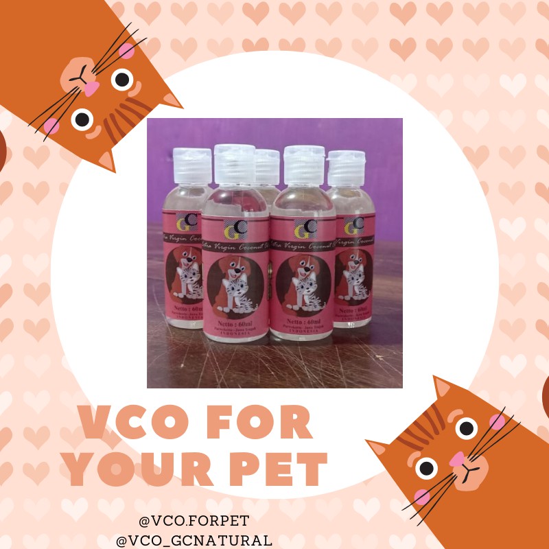 VCO kucing dan anjing 60 ml / VCO Murni / VCO For Pet
