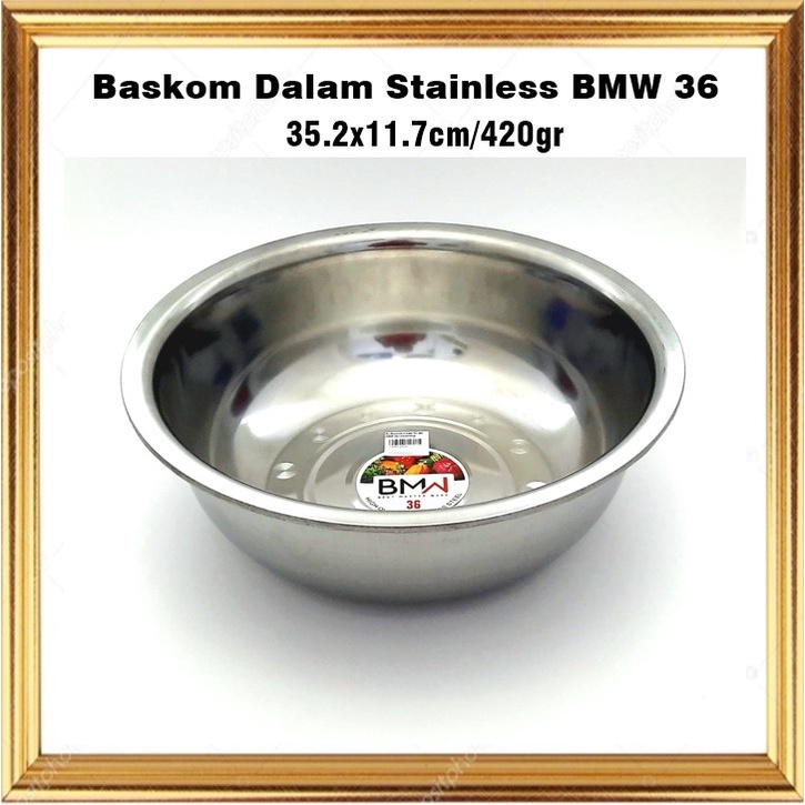 Baskom/Mixing Stainless Bowl Dalam BMW 36cm