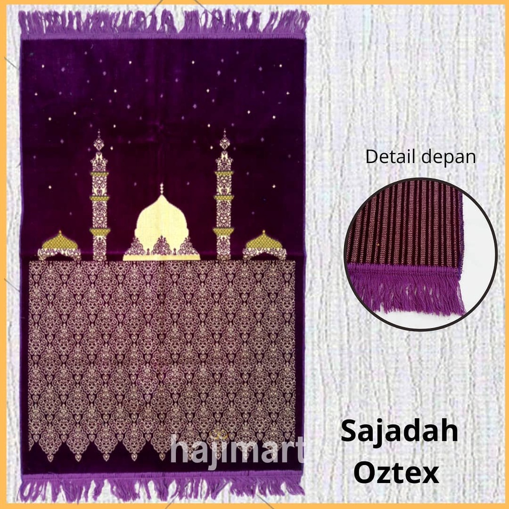 Sajadah Oztex Bludru Halus/ Sajadah Oztex Bulu Tebal 117 x 69cm