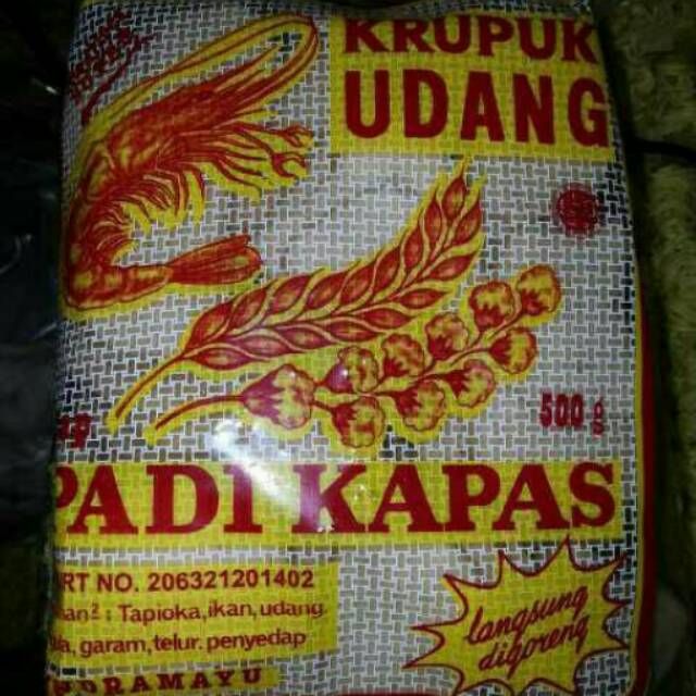 

Krupuk udang padi kapas super 500gram