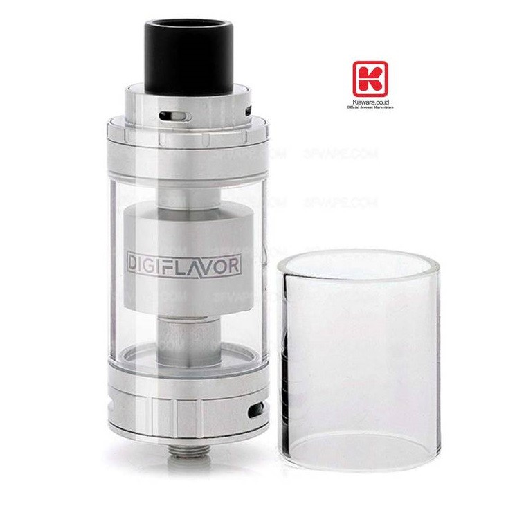 Digiflavor Fuji 25 Double Coil GTA Atomizer - SILVER [Authentic] KiswaraBandung