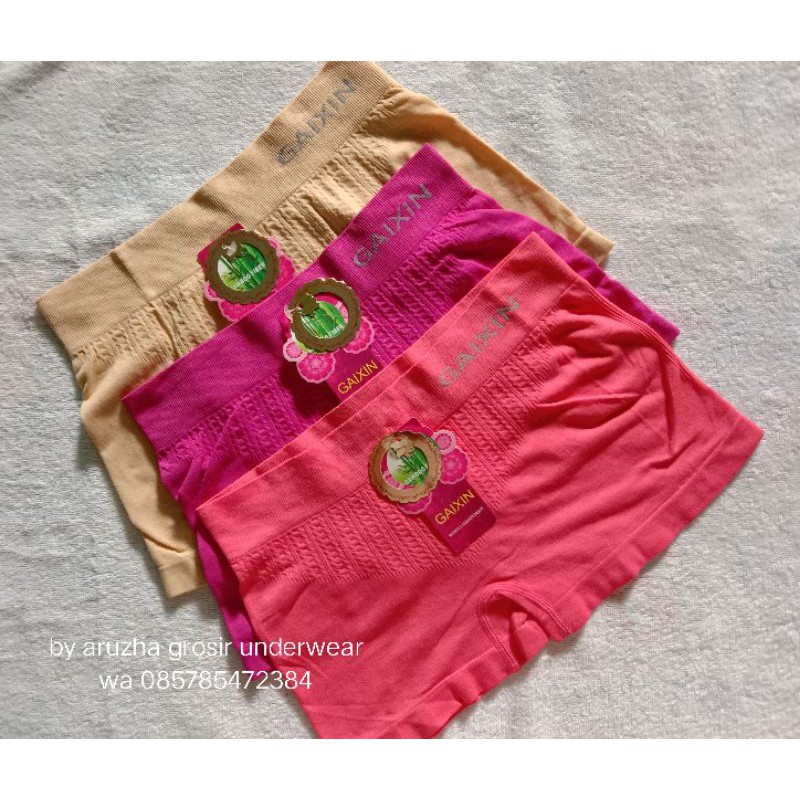 CD boxer wanita rajut gaixin jiashini celana dalam/piaoli