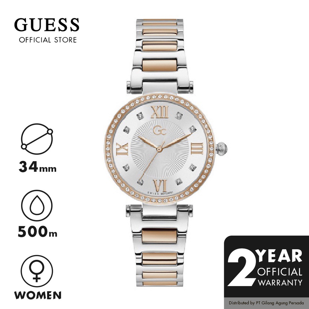 Jam Tangan Guess Original Gc LadyCrystal Jam Tangan Wanita Y64001L1MF