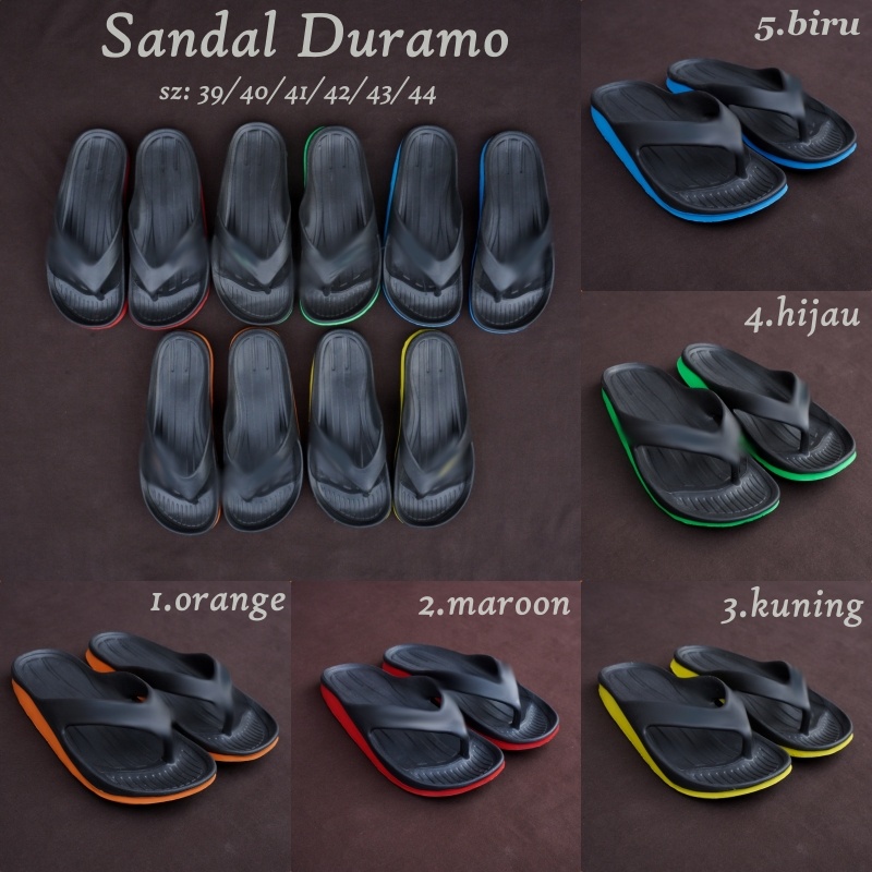 GRATIS ONGKIR !!Sandal Pria Wanita / Sendal Jepit Murah / Sandal  Duramo Grade Original Terlaris