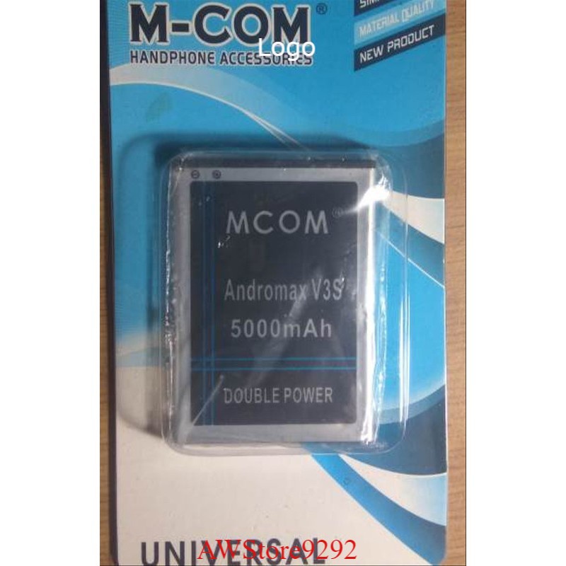 Mcom Battery Batre Baterai Double Power Mcom Smartfren Andromax V3s BL5N1