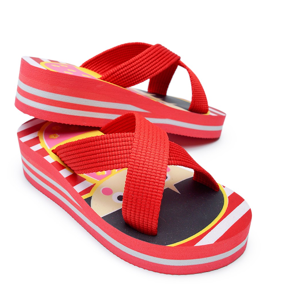 DNOIR Sandal Anak Perempuan SELOP2530 MERAH