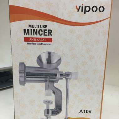 Gilingan Daging VIPOO A10 / Meat Mincer Manual Besi Bahan Stainless Steel Multifungsi Manual