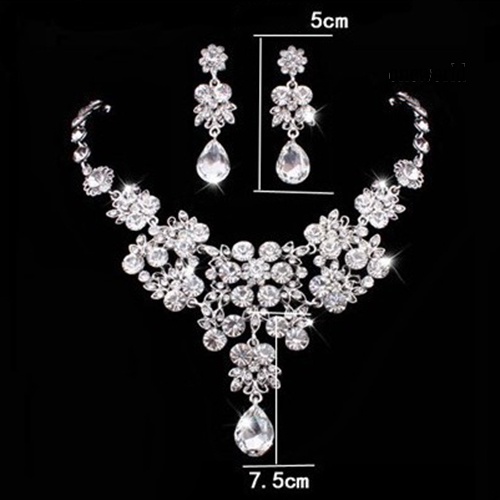 OW@ Women's Fashion Luxury Necklace + Earrings Necklace Banquet Wedding Jewelry Set